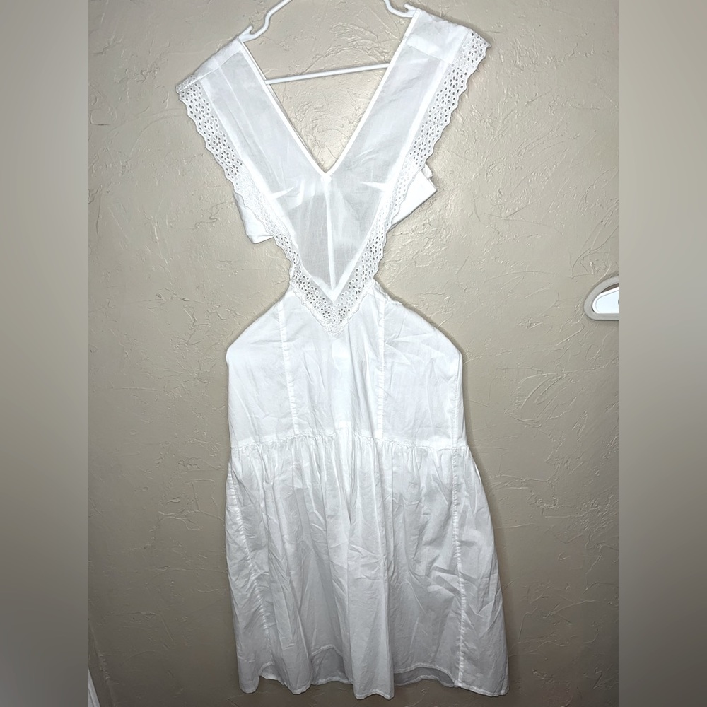 Urban Outfitters white backless dress